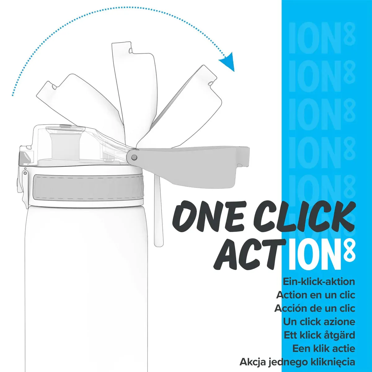 ION8 Pod 400ml BPA Free Water Bottle - Garden