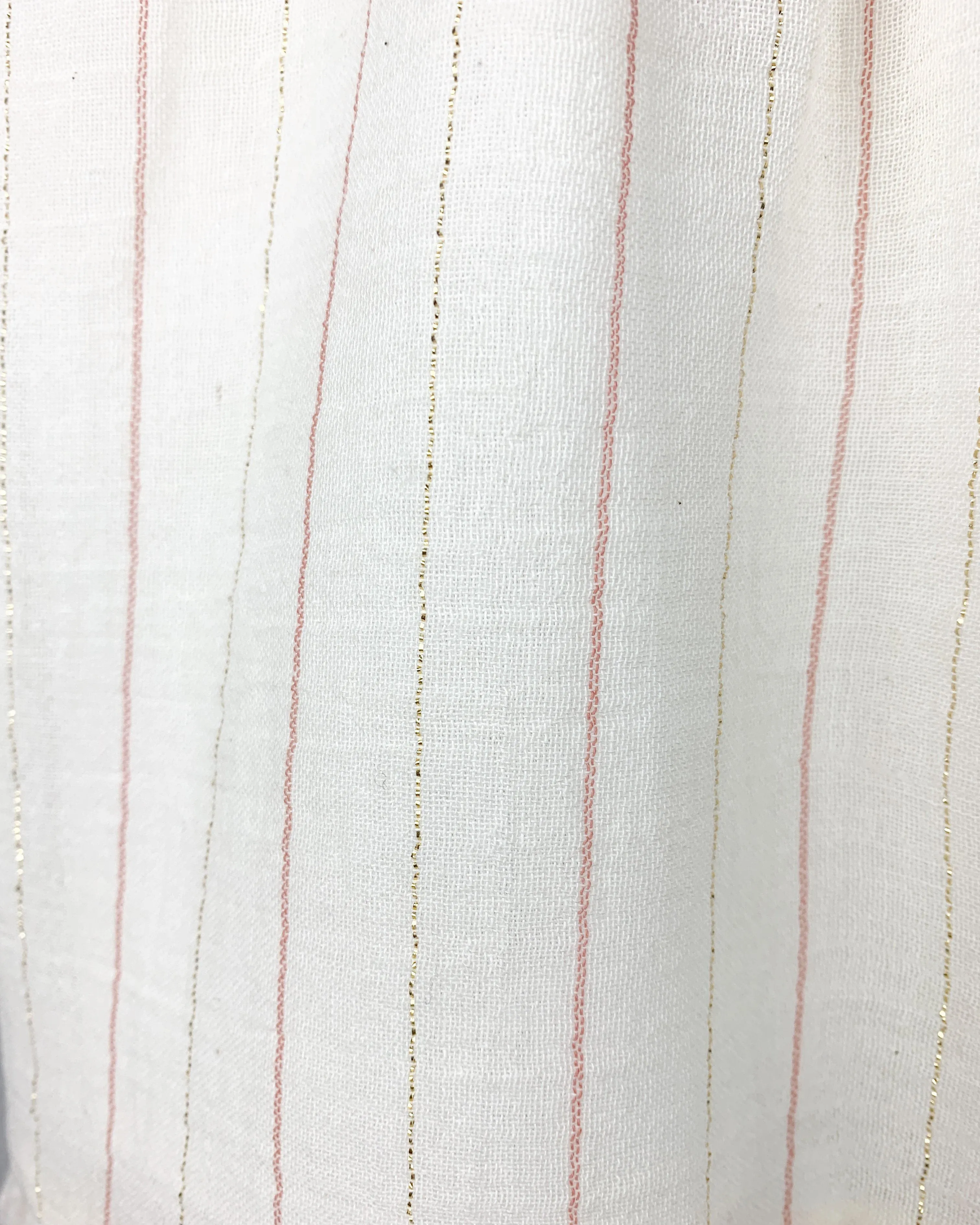 Ivory Ruffle Shoulder Sparkly Stripe Dress