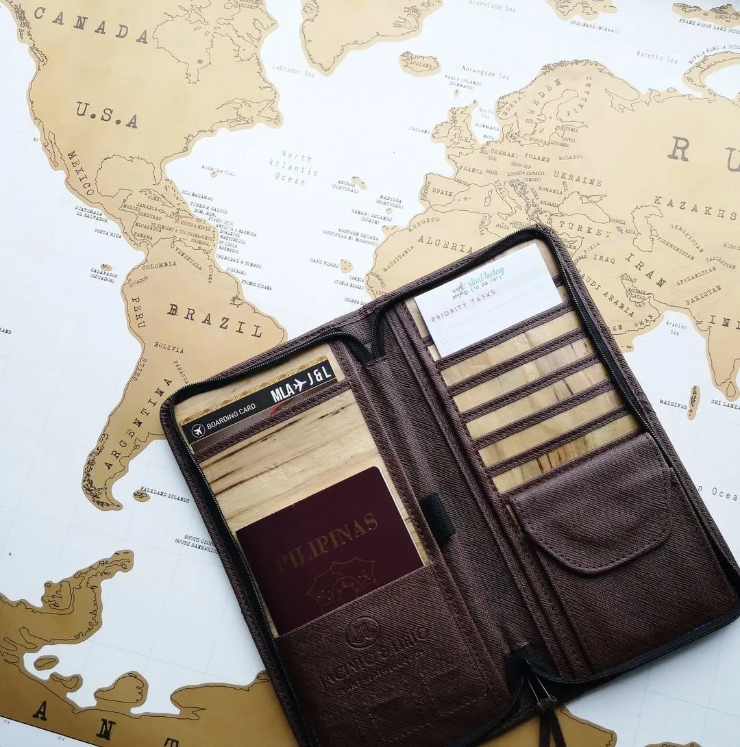 Jacinto and Lirio Bucket List Travel Wallet