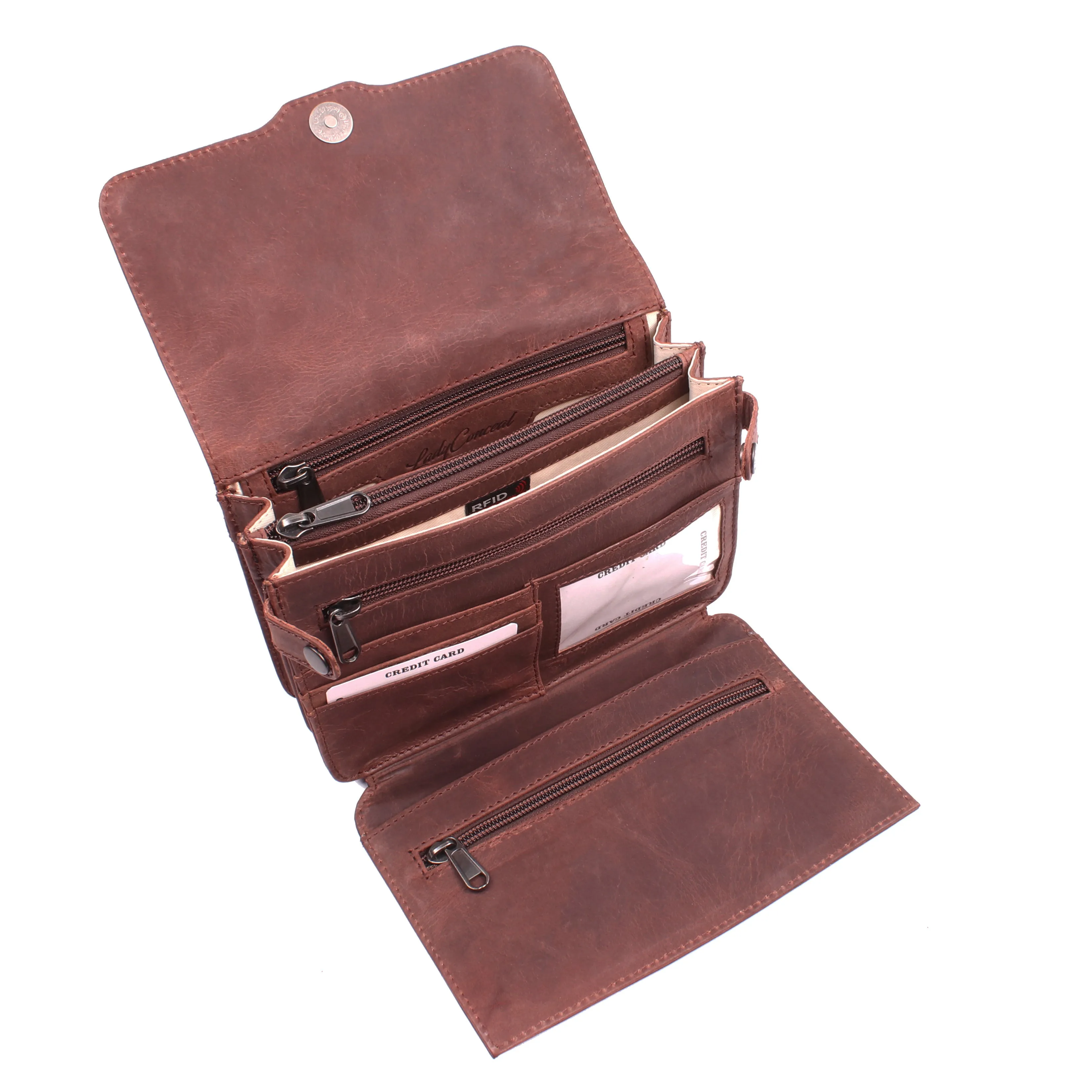 Jolene | Concealed Carry Leather Crossbody or Shoulder Bag