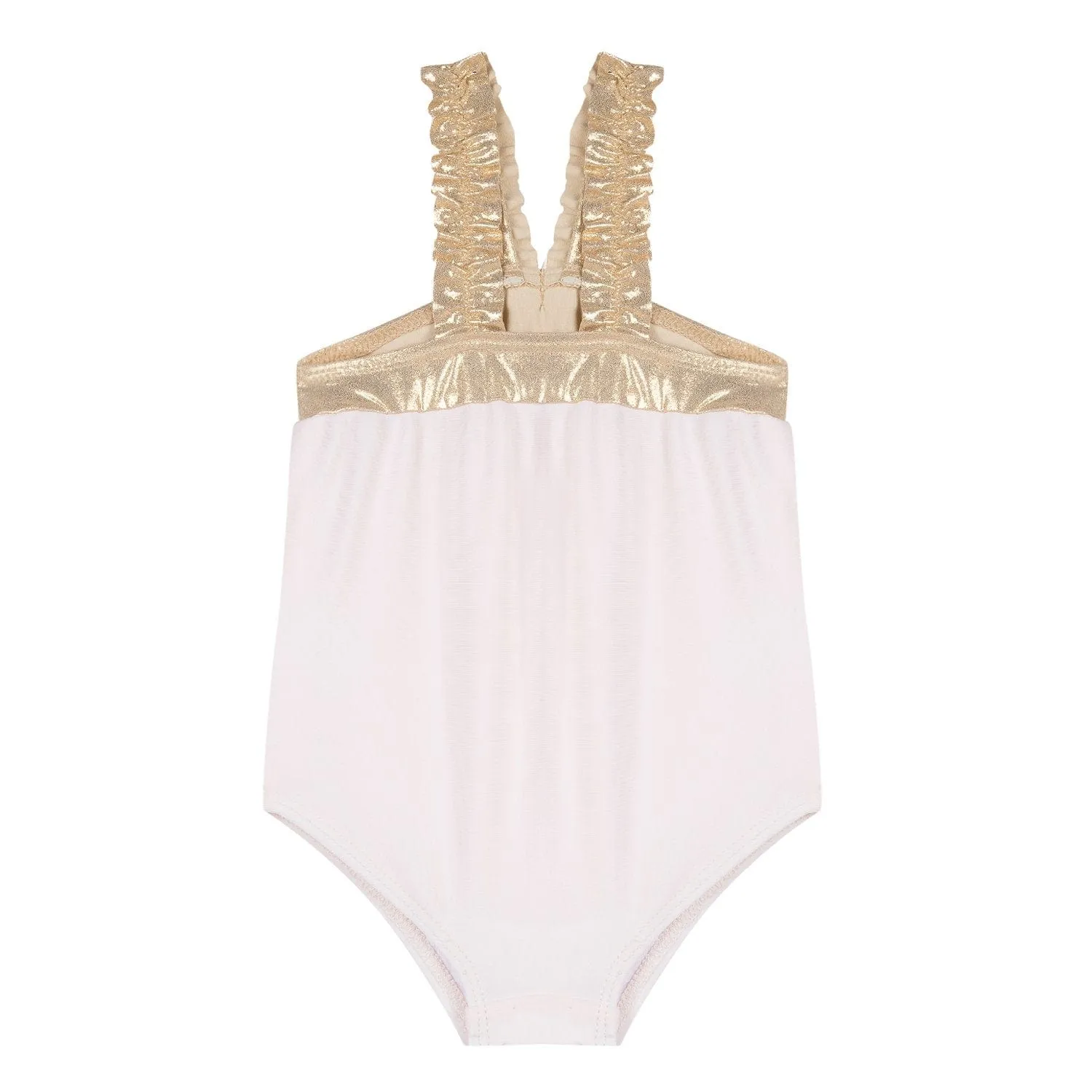 Lili Gaufrette Gold Bow Design Swimsuit