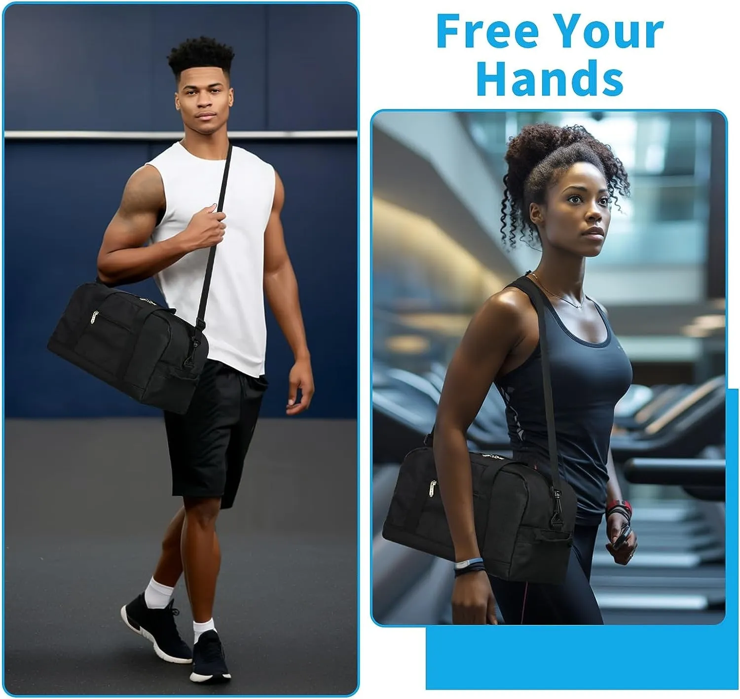 Modern design Travel Versatile Sports for Mini & Black Bag Cross-border shipping Lightweight 14-Inch Duffel