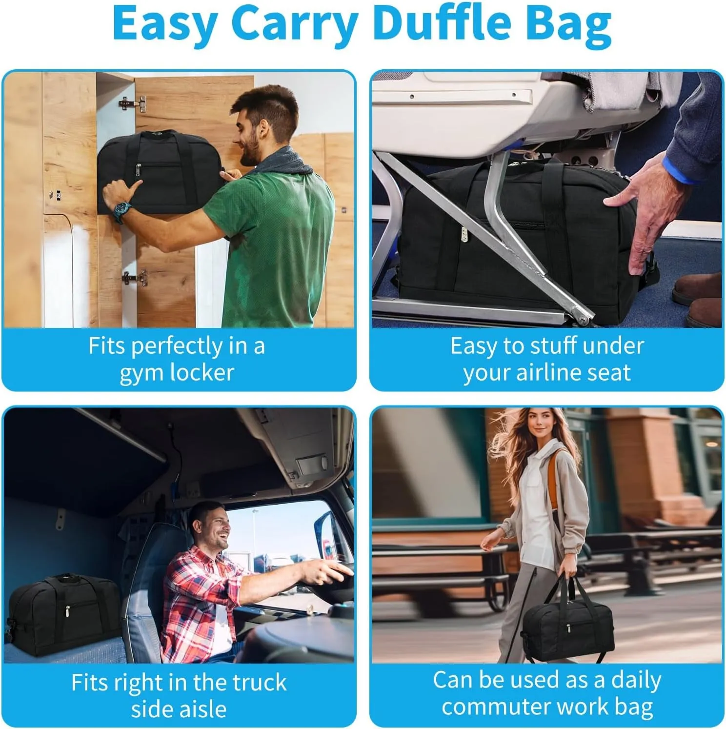 Modern design Travel Versatile Sports for Mini & Black Bag Cross-border shipping Lightweight 14-Inch Duffel