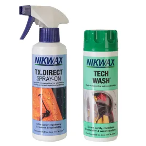 Nikwax Tech Wash And Tx Direct Spray-on Package