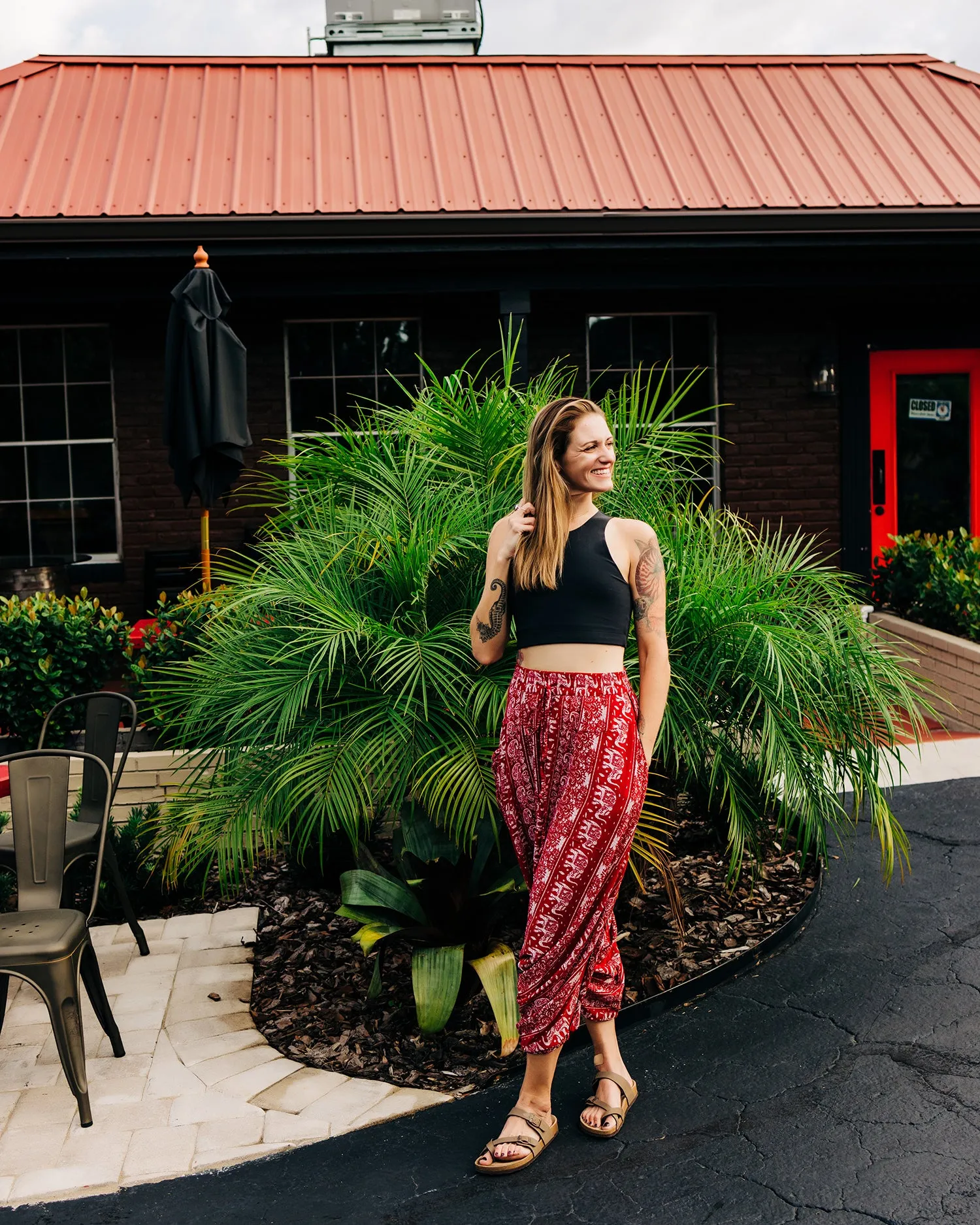 O.G. Print Harem Pants