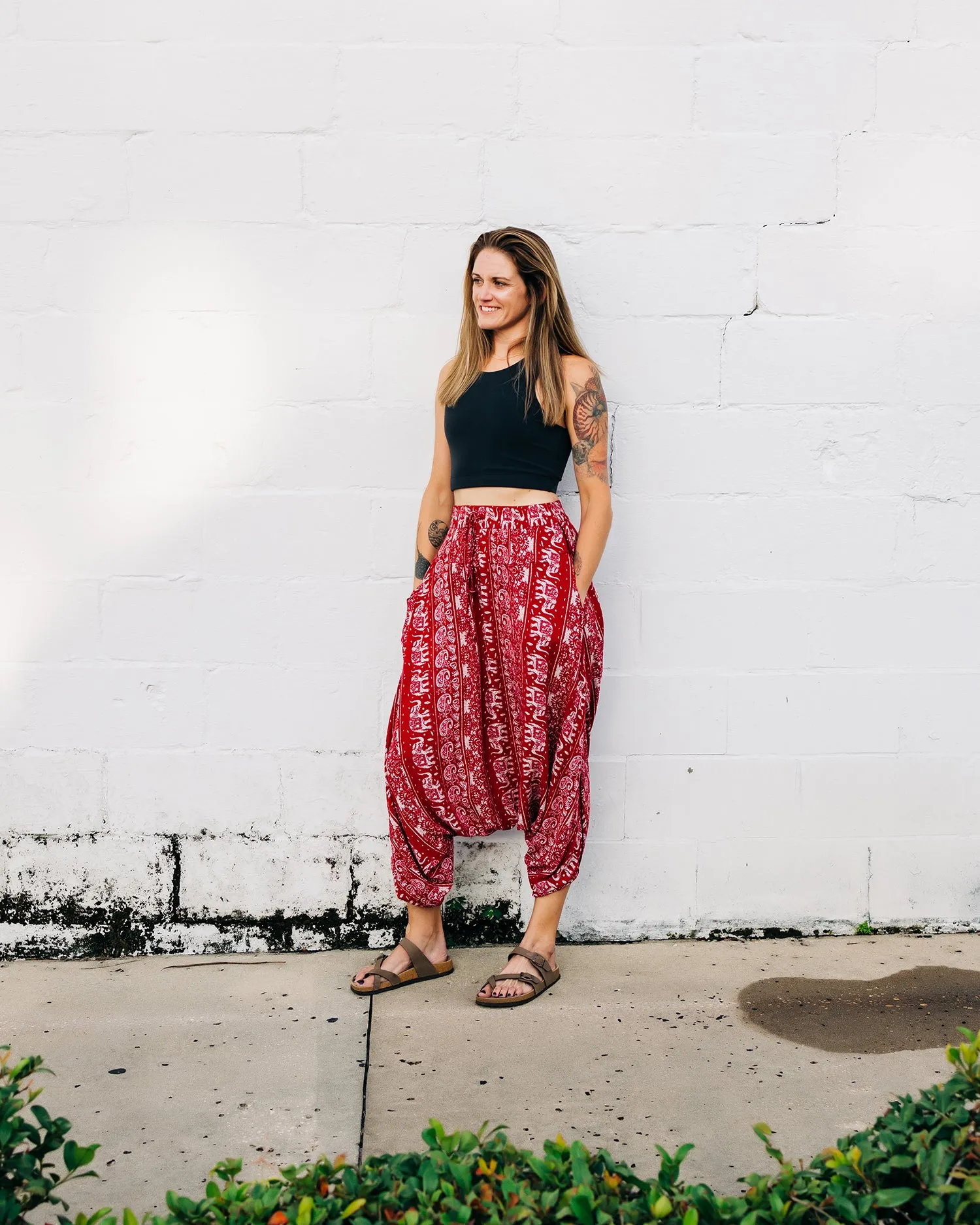 O.G. Print Harem Pants