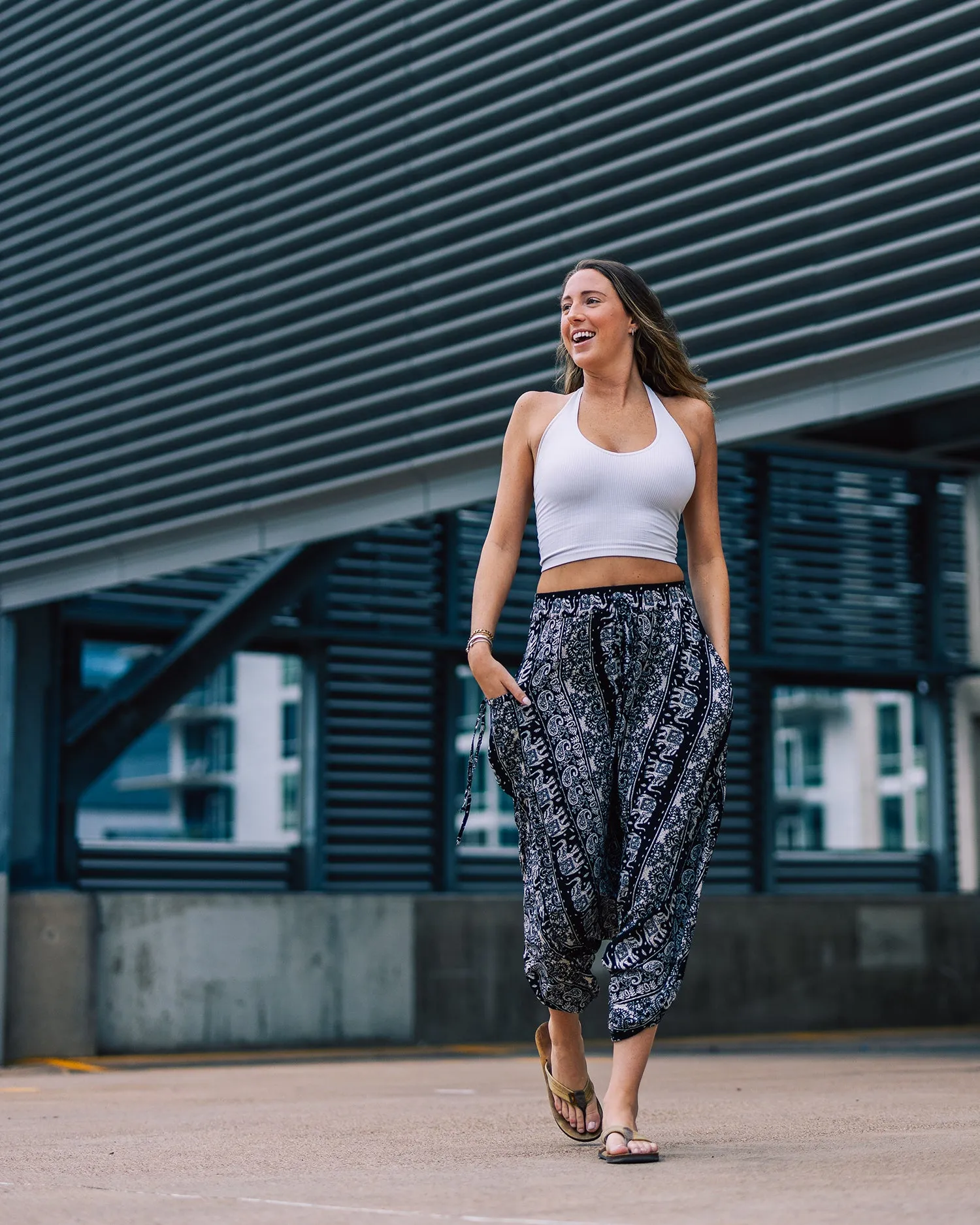 O.G. Print Harem Pants