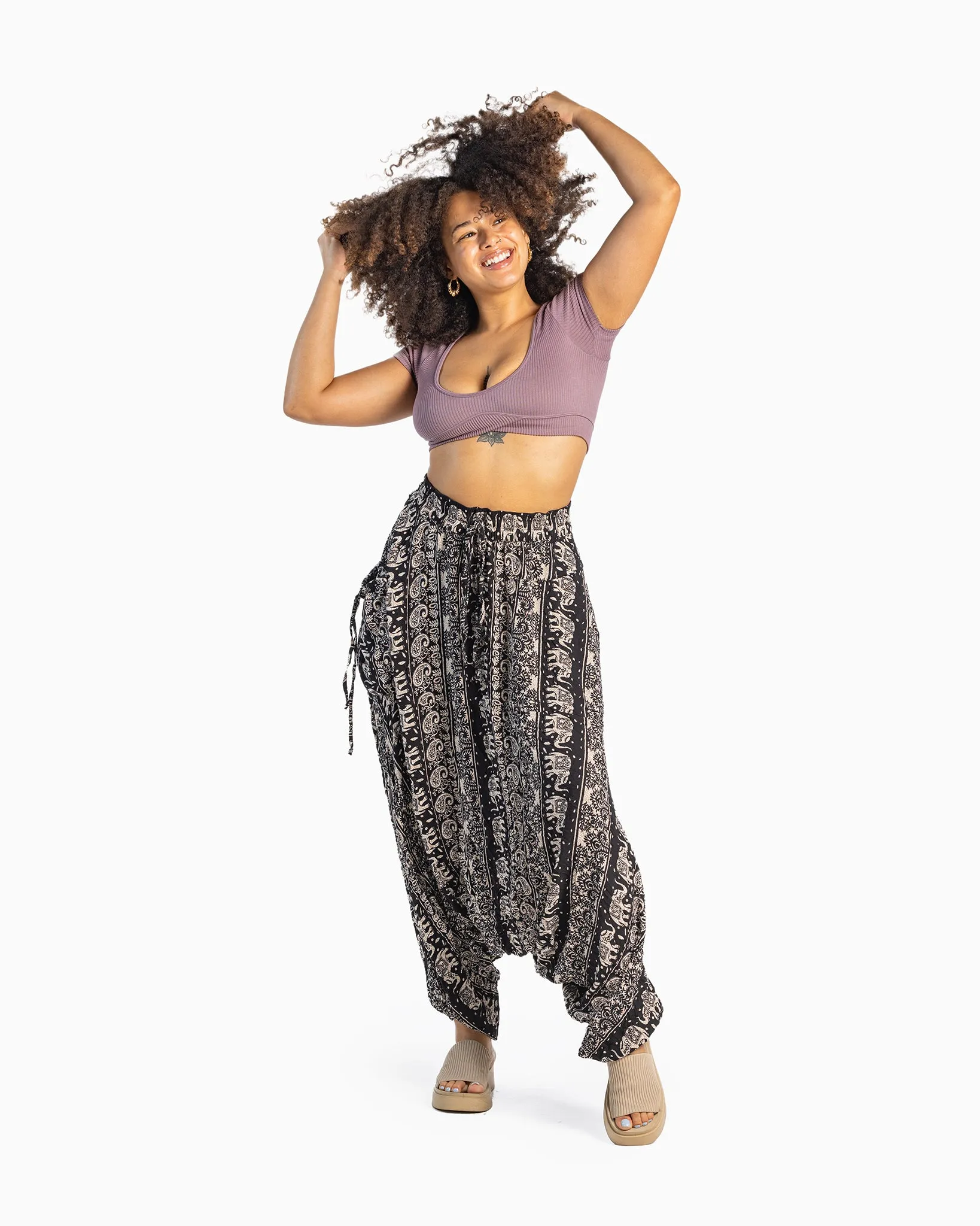 O.G. Print Harem Pants