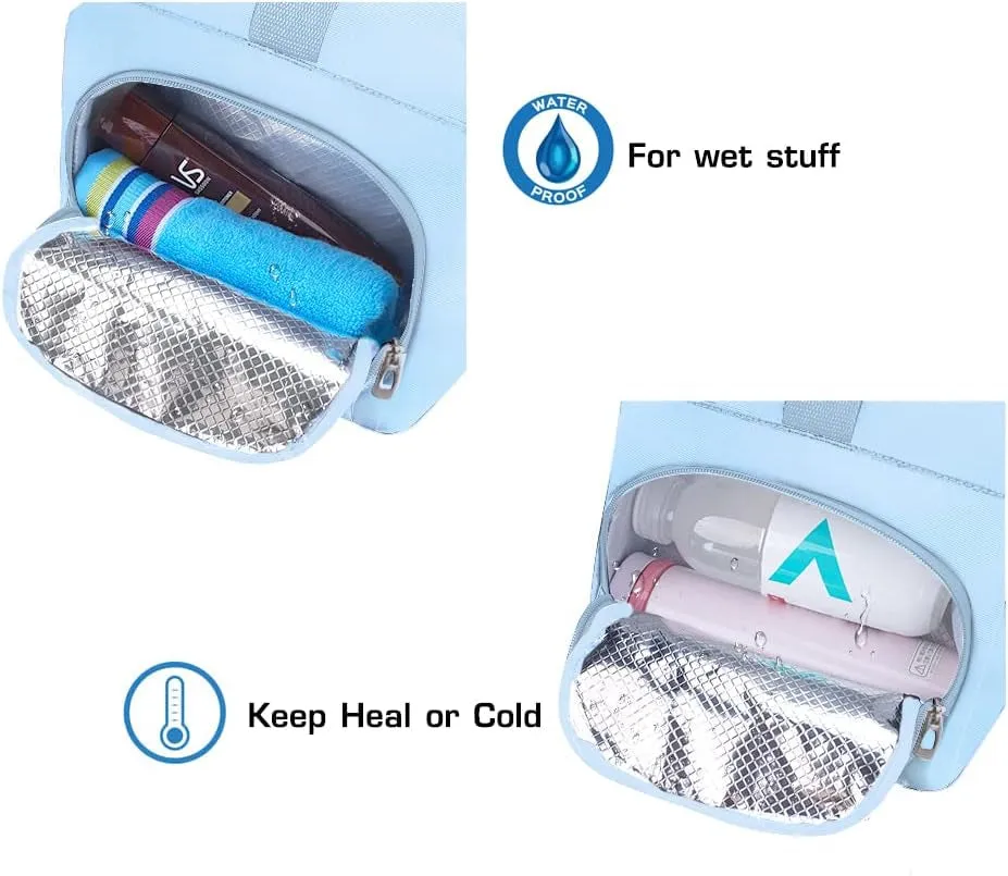 Professional Gym Waterproof Shoe Complete catalog Compartment Duffel Ultimate Getaways! Bag Weekend - for Feature-rich & Pocket Insulated