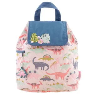Quilted Backpack Pink Dino