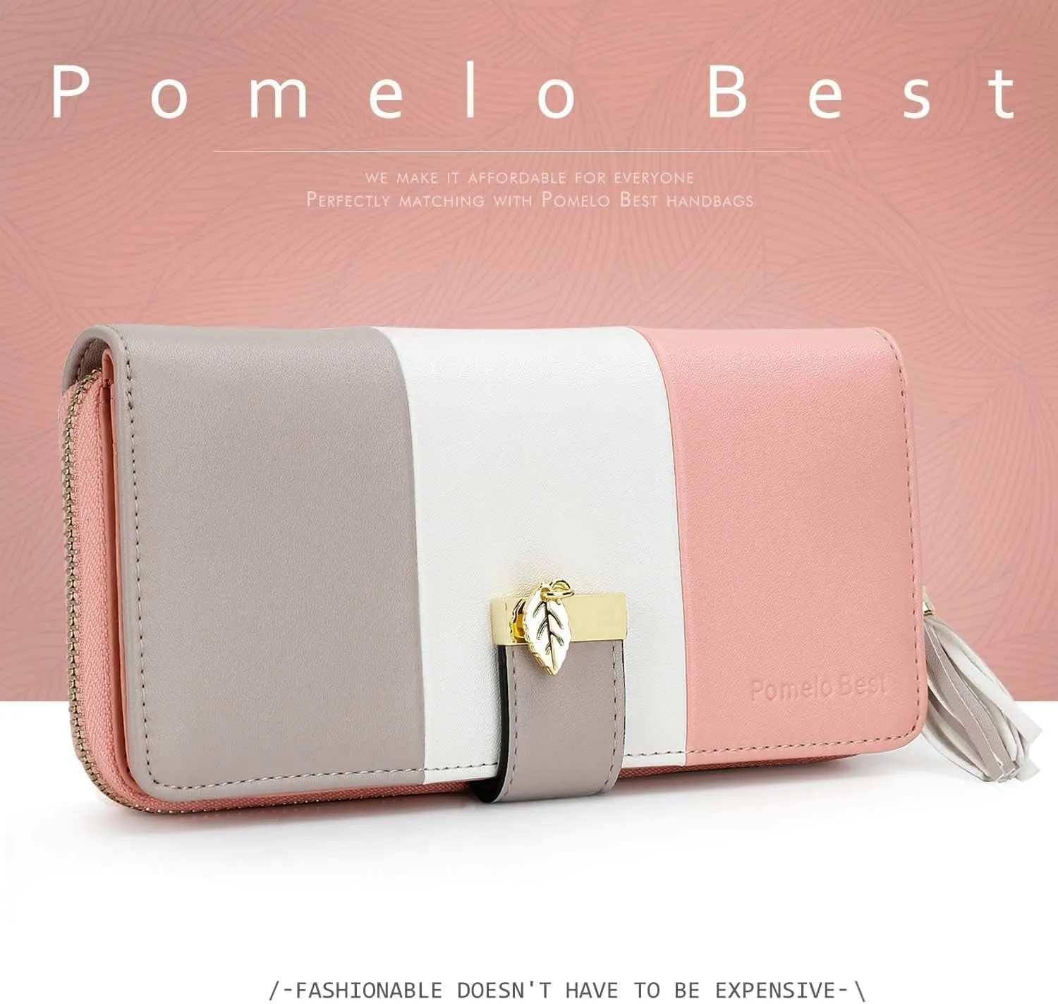 RFID Blocking large storage capacity Womens Wallet