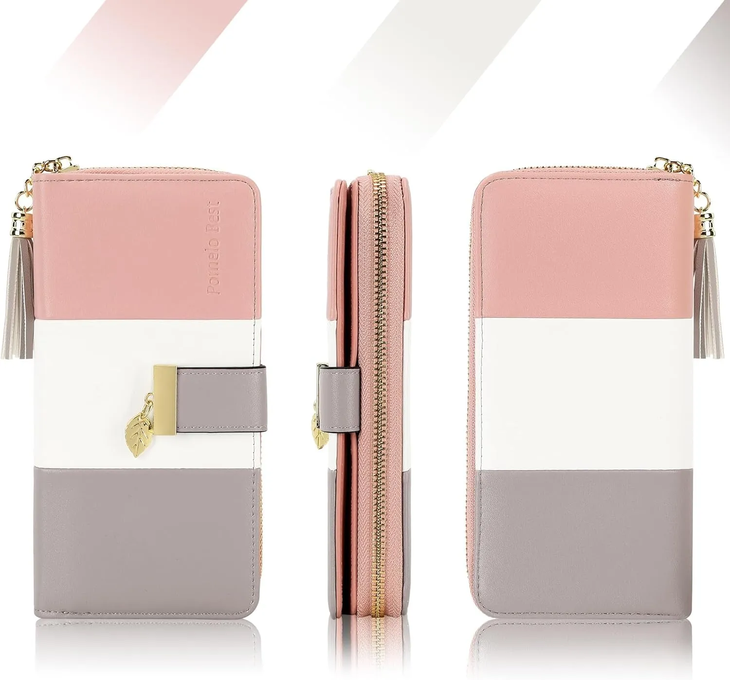 RFID Blocking large storage capacity Womens Wallet