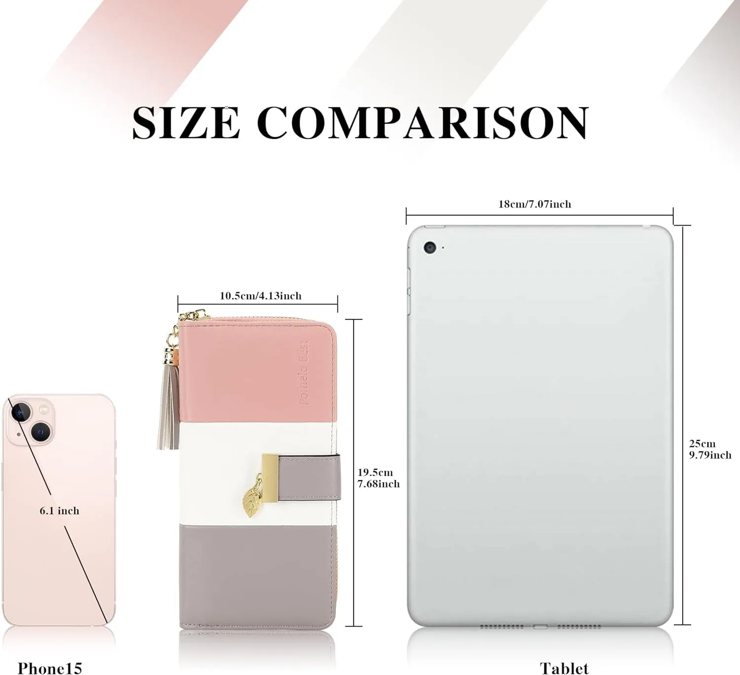 RFID Blocking large storage capacity Womens Wallet