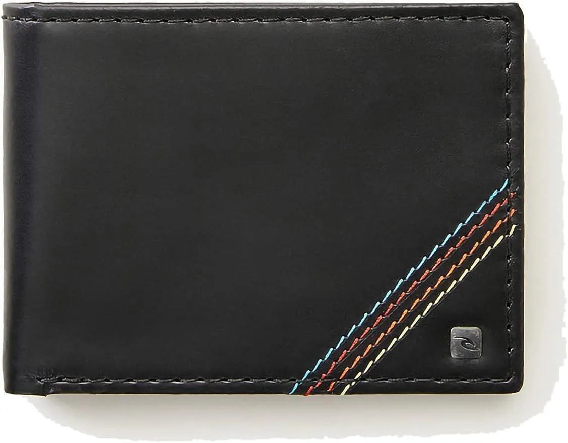 Rip Curl Surf Revival RFID All Day Mens Wallet Black Leather