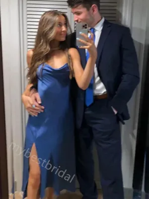 Sexy Jewel Spaghetti Straps Sleeveless Sheath Prom Dress,PDS11614
