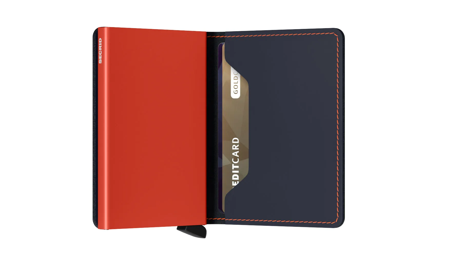 SLIM Wallet Matte Nightblue and Orange