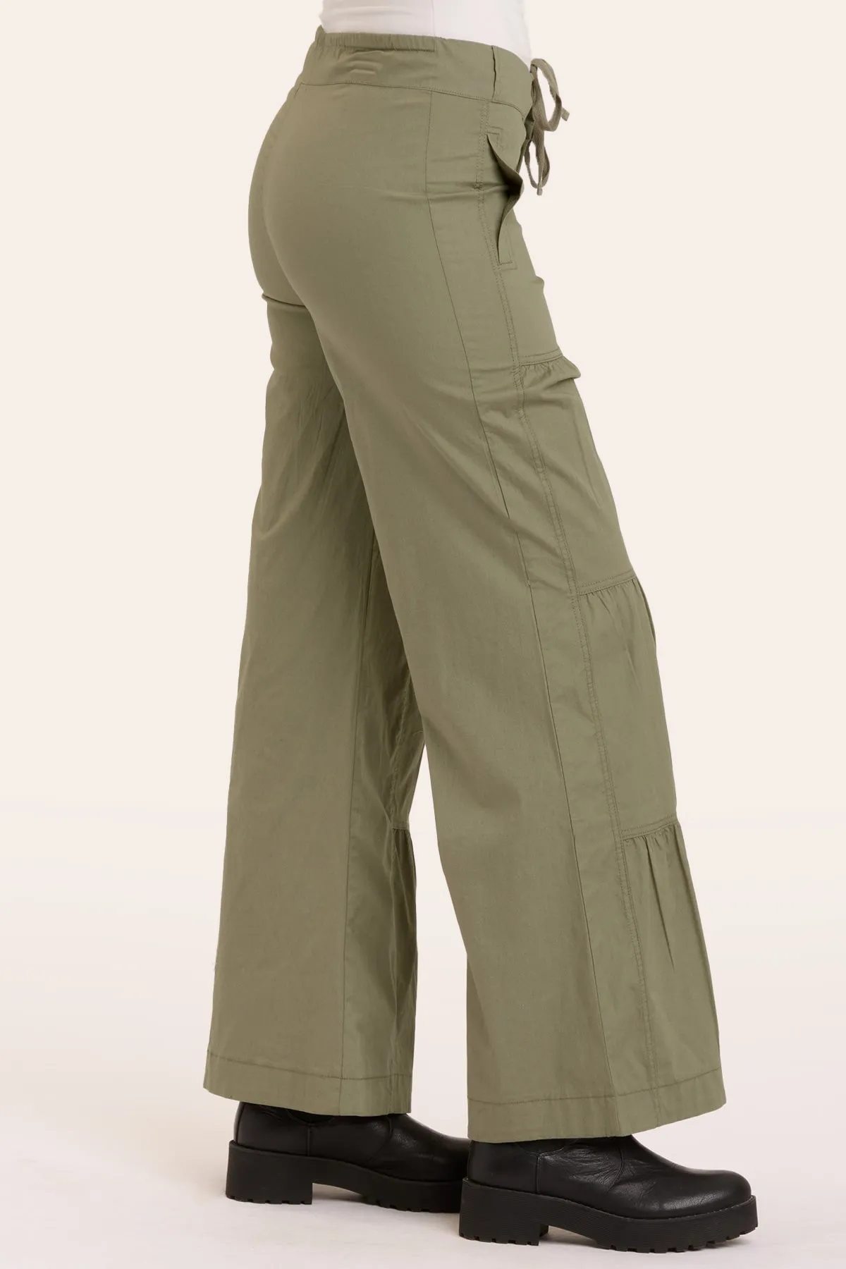 Terraced Wide Leg Pant
