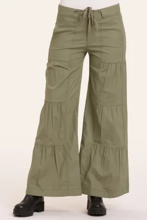 Terraced Wide Leg Pant