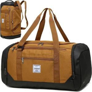 Travel Duffle Bag for Men 40L Medium Sports Gym Bag with Wet Pocket & Shoes Compartment.