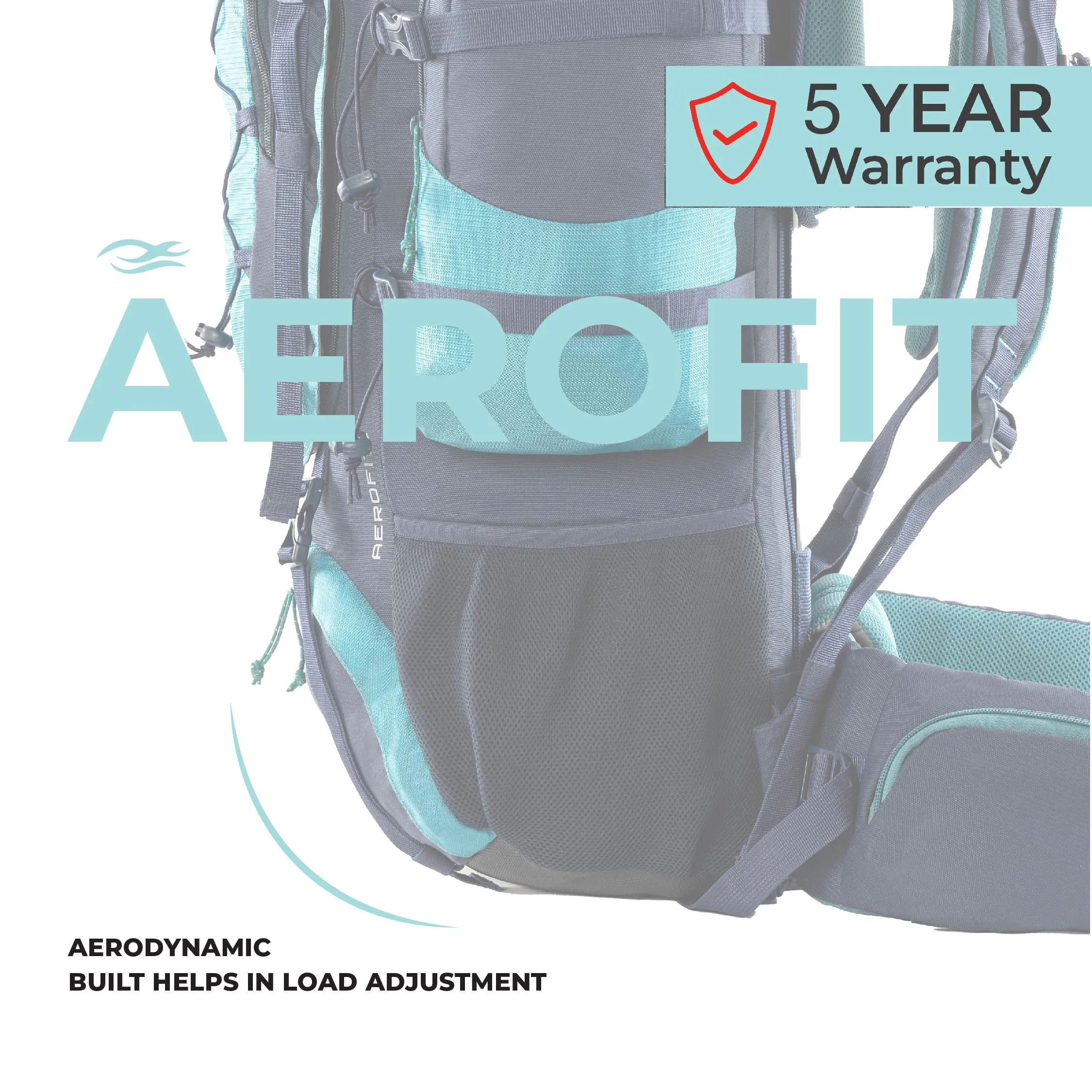 Tripole Walker Pro Metal Frame Rucksack with Rain Cover for Trekking & Travel | Front Opening | Laptop Sleeve | Men & Women| 5 Year Warranty | 60 Litre Blue