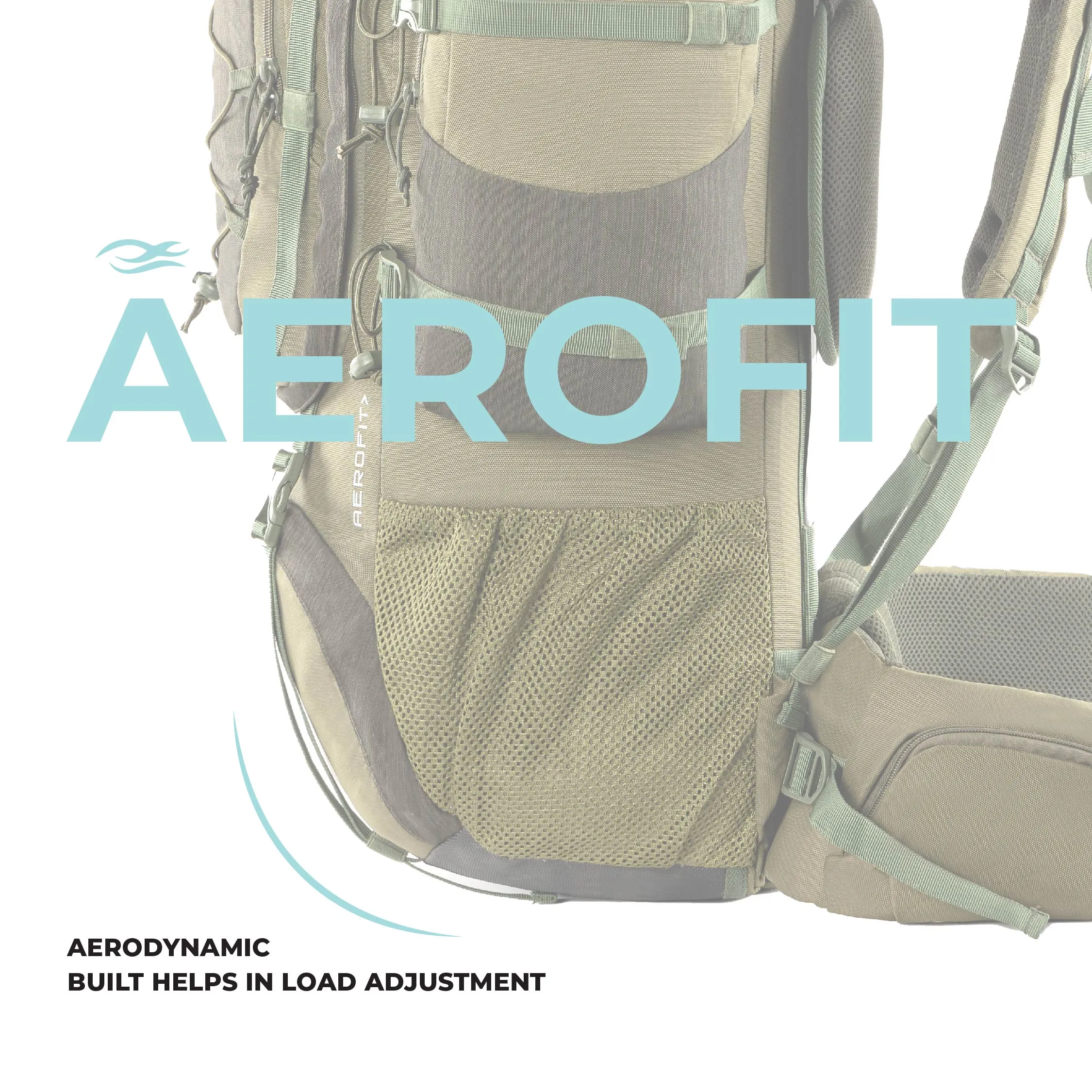 Tripole Walker Pro Metal Frame Rucksack with Rain Cover for Trekking & Travel | Front Opening | Laptop Sleeve | Men & Women | 5 Year Warranty | 60 Litre | Olive Green