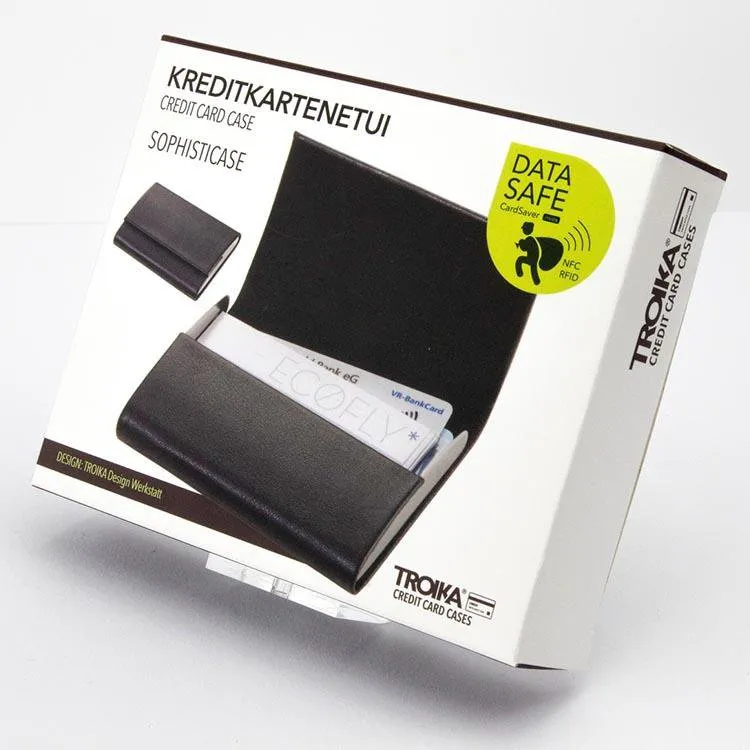 TROIKA Credit Card Case with RFID Fraud Prevention Technology Sophisticase