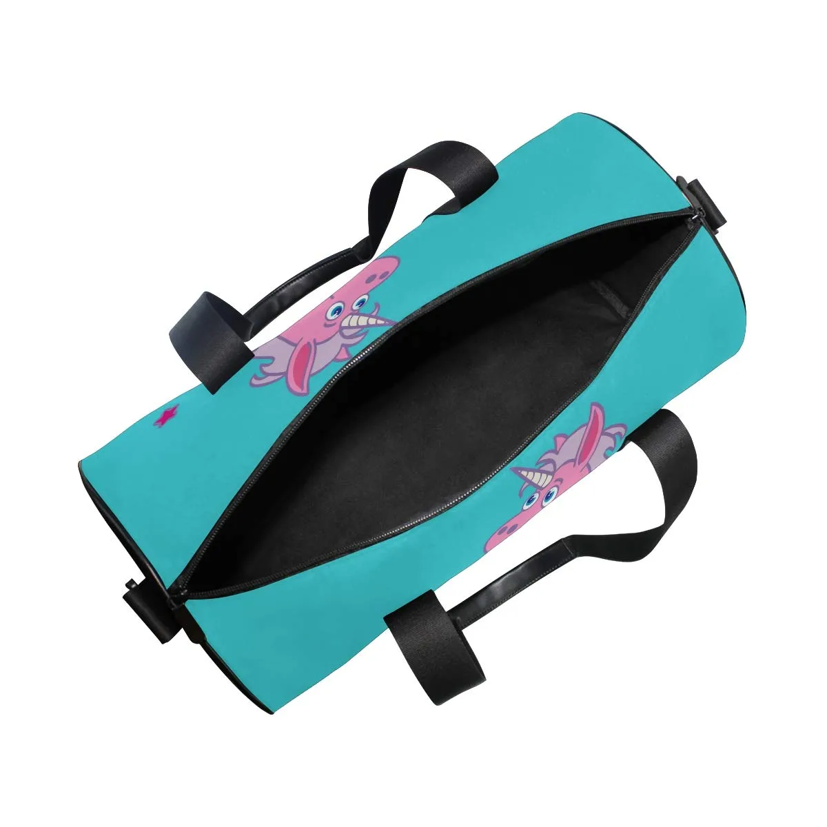 Unicorn On Rainbow Duffel Bag,Canvas Travel Bag for Gym Sports and Overnight