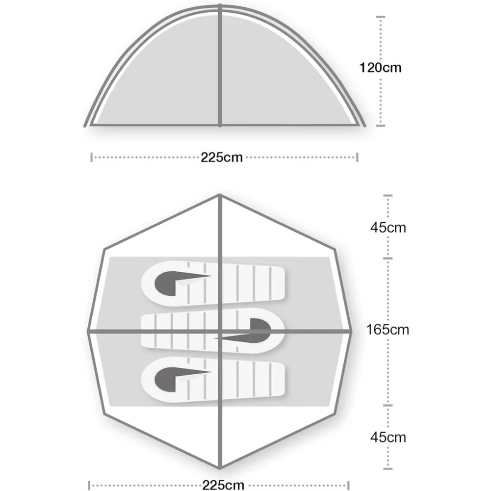 Wild Country Helm Compact 3 Tent - 3 Man Tent
