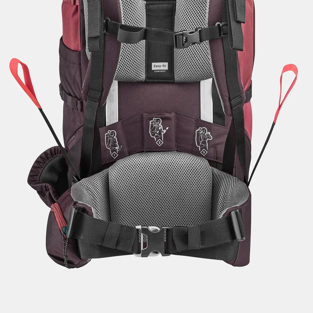 Women's 50L Trekking Backpack MT100 EASYFIT