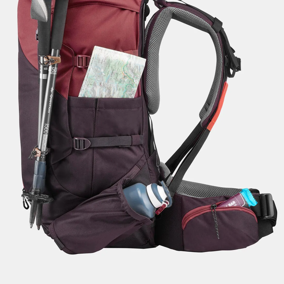 Women's 50L Trekking Backpack MT100 EASYFIT