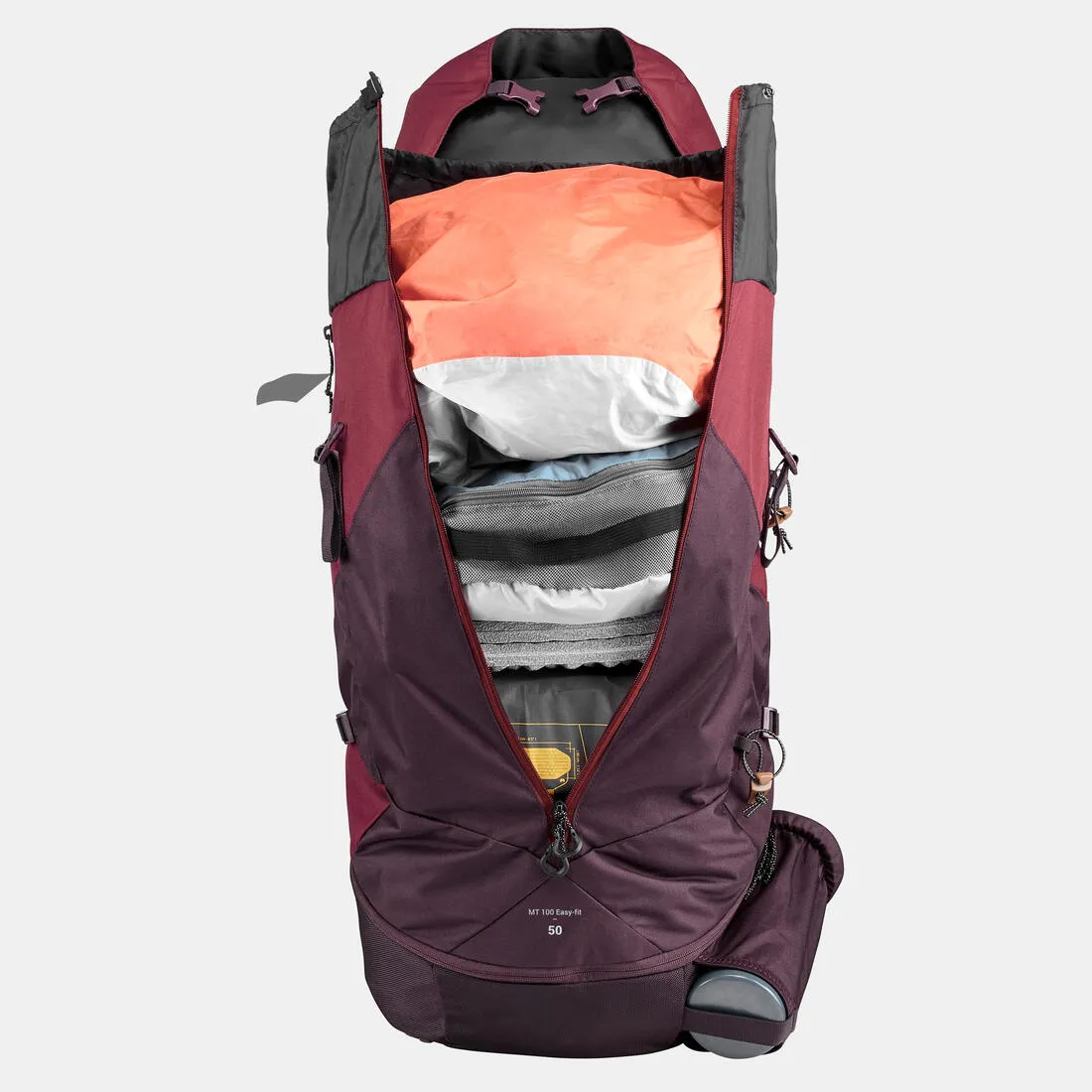 Women's 50L Trekking Backpack MT100 EASYFIT