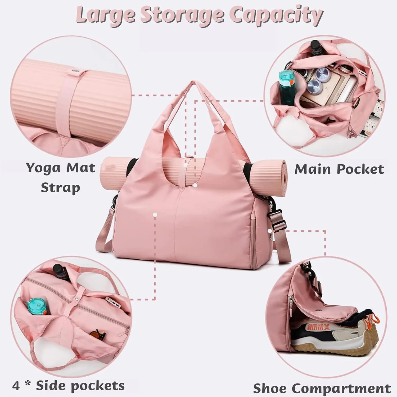 Yoga Gym Bag (Pink, Green)