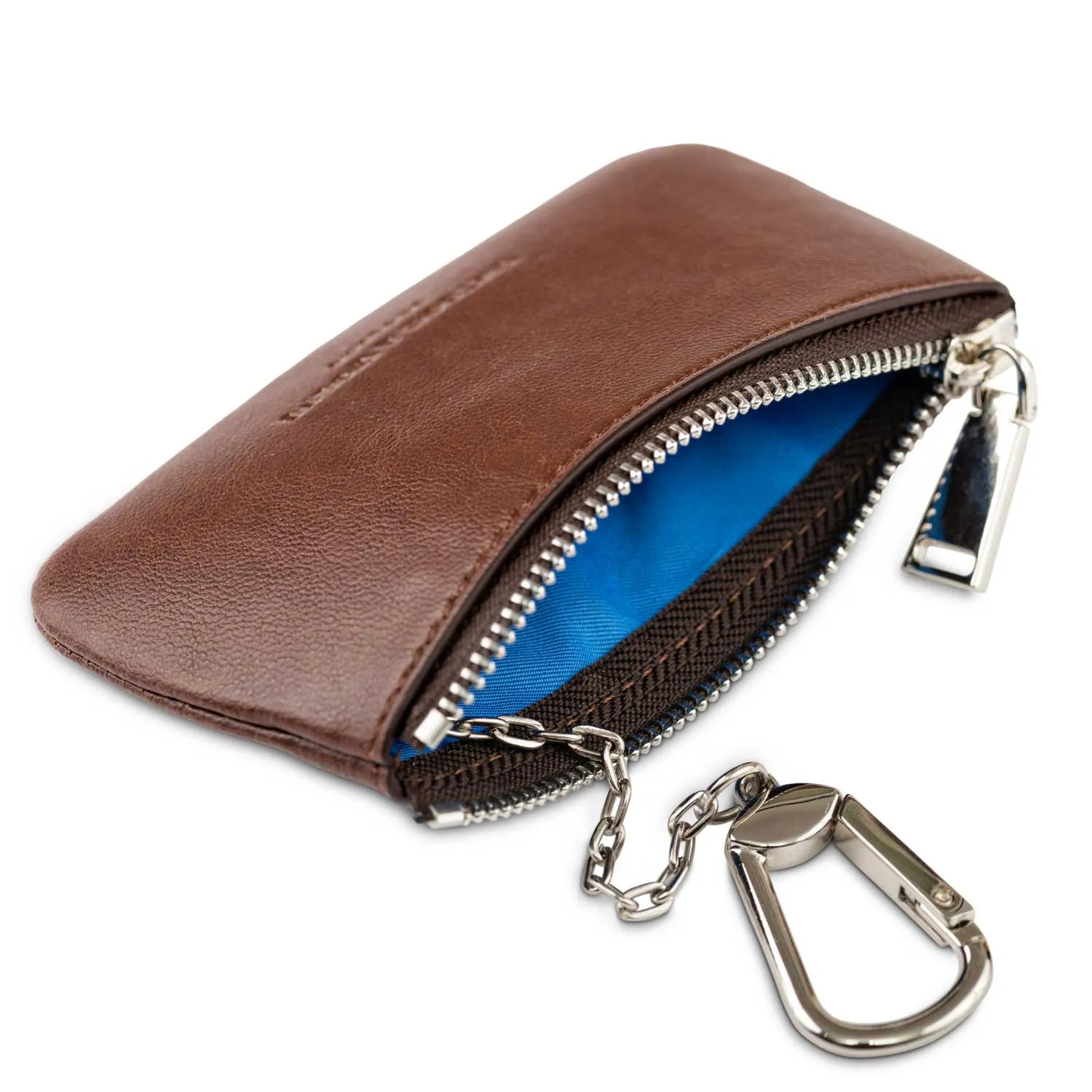 Zipped Vegan Leather RFID Protective Card, Coin & Key Case | Oakbark